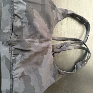 Lululemon Black Camo Sports Bra